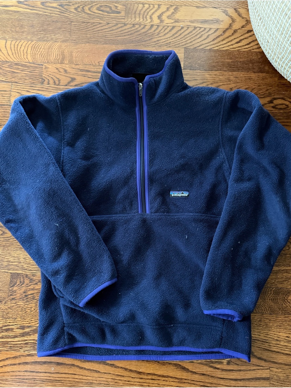 Patagonia Navy Blue Quarter-Zip Fleece Pullover